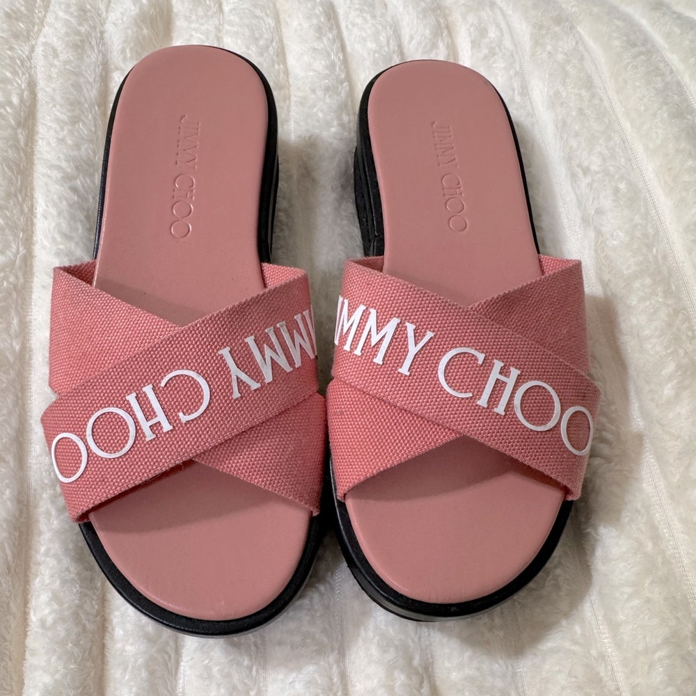 Jimmy Choo Pink slides